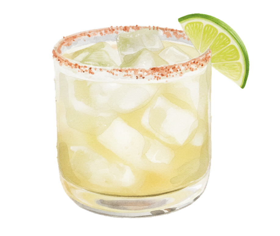 Spicy margarita cocktail
